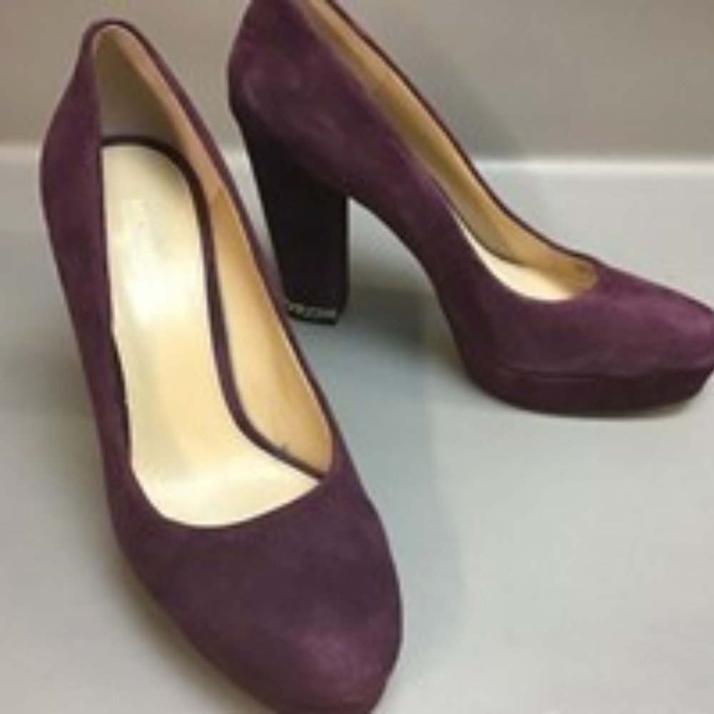Michael Kors Wine Suede Heels